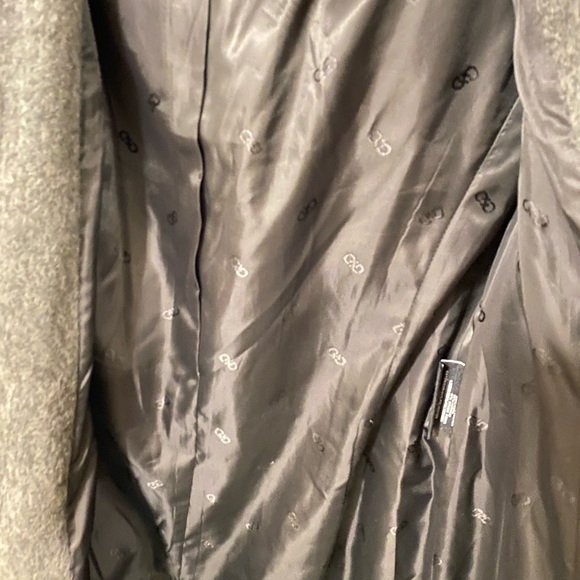 Gray Cole Haan Wool Belted Hooded Walker - Picture 7 of 7